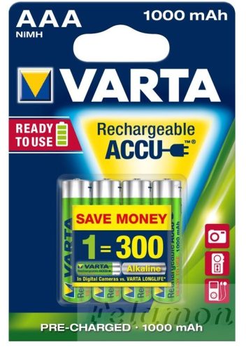 Varta Tölthető AAA 1000mAh 4db