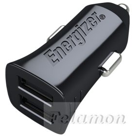 Energizer Autós Töltő 12W 2xUSB 2.4A Fekete