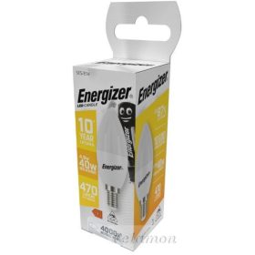 ENERGIZER LED GYERTYA E14 4,9W (40W) 470lumen, 4000K