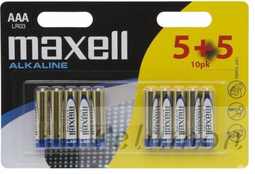 Maxell Alkaline   AAA 5+5