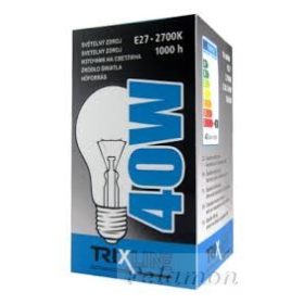Hagyományos 230V/40W Trixline izzó
