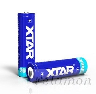 XTAR 18650 Li-ion akku védelemmel 2600mAh