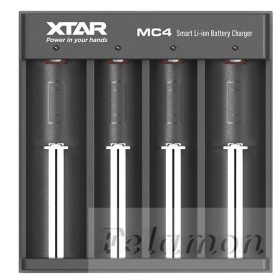 XTAR MC4 akkutöltő 4db lithium akkuhoz