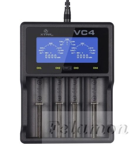 XTAR VC4 akkutöltő 4db lithium akkuhoz